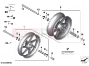 BMW Motorrad BMW 2021 S models S 1000 R (0E51, 0E53) Forged wheels