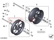BMW Motorrad BMW 2021 S models S 1000 R (0E51, 0E53) Carbon wheels