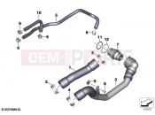 BMW Motorrad BMW 2021 S models S 1000 R (0E51, 0E53) Cooling system - water hoses