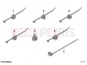 BMW Motorrad BMW 2021 S models S 1000 R (0E51, 0E53) Cable tie with holder, edge clip