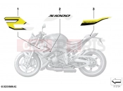 BMW Motorrad BMW 2021 S models S 1000 R (0E51, 0E53) Stick-on label 2 2