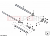 BMW Motorrad BMW 2021 S models S 1000 R (0E51, 0E53) Rear swinging fork, bearing 2