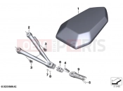 BMW Motorrad BMW 2021 S models S 1000 R (0E51, 0E53) Retrofitting passenger seat 2