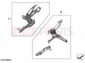 BMW Motorrad BMW 2021 S models S 1000 R (0E51, 0E53) Footpeg system 2 2