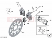 BMW Motorrad BMW 2021 S models S 1000 R (0E51, 0E53) Front wheel brake 2 2
