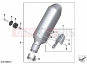 BMW Motorrad BMW 2021 S models S 1000 R (0E51, 0E53) Rear silencer 2