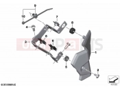 BMW Motorrad BMW 2021 S models S 1000 R (0E51, 0E53) Bracket / trim relay 2