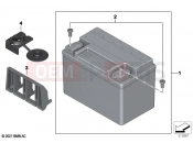 BMW Motorrad BMW 2021 S models S 1000 R (0E51, 0E53) Lithium-ion battery 2