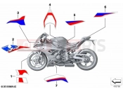 Stick-on label 2 | Stick-on label 2 - BMW Motorrad S 1000 RR 19 (0E21, 0E23) 2020