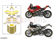 Sticker set | Sticker set - BMW Motorrad S 1000 RR 19 (0E21, 0E23) 2020