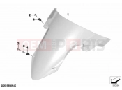 BMW Motorrad BMW 2021 S models S 1000 RR 21 (0E61, 0E63) Windscreen 2 | Windscreen 2