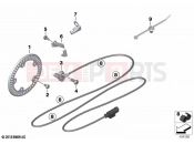 BMW Motorrad BMW 2021 S models S 1000 RR 21 (0E61, 0E63) Speed sensor, front 2 | Speed sensor, front 2