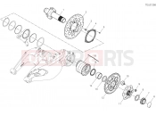 DUCATI 2023 Diavel 1260 S REAR WHEEL SPINDLE