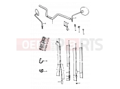 SUZUKI A100-4 N (1992) 39 - HANDLEBAR