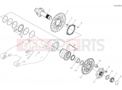 DUCATI 2024 Diavel V4 Rear wheel spindle