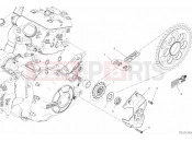 DUCATI 2019 Diavel 1260 S FRONT SPROCKET & CHAIN