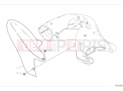 DUCATI 2024 Hypermotard 950 Rear mudguard