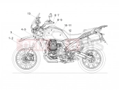 Decal - Motoguzzi V85 TT E5+ (EU) 2025