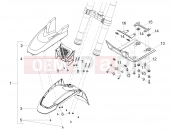 Front mudguard-Pillar - Motoguzzi V85 TT E5+ (EU) 2025