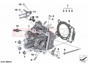 BMW Motorrad BMW 2018 C-Models C 400 X (0C09, 0C19) Cylinder head