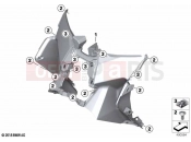 BMW Motorrad BMW 2018 C-Models C 400 X (0C09, 0C19) Legshield bottom | Legshield bottom