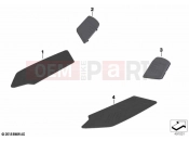 BMW Motorrad BMW 2018 C-Models C 400 X (0C09, 0C19) Footboard facings