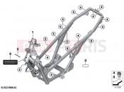 BMW Motorrad BMW 2018 C-Models C 400 X (0C09, 0C19) Main frame | Main frame