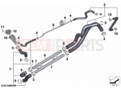 BMW Motorrad BMW 2018 C-Models C 400 X (0C09, 0C19) Coolant lines