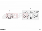 BMW Motorrad BMW 2018 C-Models C 400 X (0C09, 0C19) Information plate, fuel