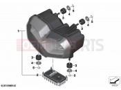 BMW Motorrad BMW 2018 C-Models C 400 X (0C09, 0C19) LED headlight | LED headlight