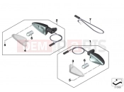 BMW Motorrad BMW 2018 C-Models C 400 X (0C09, 0C19) Turn indicators, rear