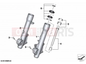 BMW Motorrad BMW 2018 C-Models C 400 X (0C09, 0C19) Fork slider | Fork slider