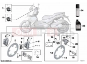 BMW Motorrad BMW 2018 C-Models C 400 X (0C09, 0C19) Service, brakes 2