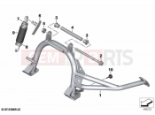 BMW Motorrad BMW 2018 C-Models C 400 X (0C09, 0C19) Centre stand | Centre stand
