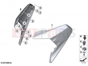 BMW Motorrad BMW 2018 C-Models C 400 X (0C09, 0C19) Lateral trim panel front bottom | Lateral trim panel front bottom