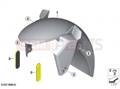 BMW Motorrad BMW 2018 C-Models C 400 X (0C09, 0C19) Front-wheel cover 2