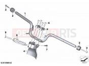 BMW Motorrad BMW 2018 C-Models C 400 X (0C09, 0C19) Handlebar | Handlebar