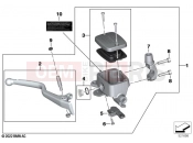 BMW Motorrad BMW 2018 C-Models C 400 X (0C09, 0C19) Handbrake lever, front wheel 2