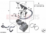 Throttle valve and operation - BMW Motorrad F 900 R (0K11, 0K13) 2024
