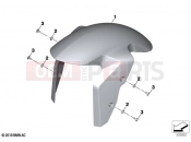 Front-wheel cover - BMW Motorrad F 900 R (0K11, 0K13) 2024