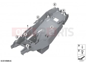 Rear carrier part - BMW Motorrad F 900 R (0K11, 0K13) 2024