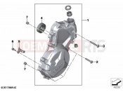 Engine housing cover, left - BMW Motorrad S 1000 RR 15 (0D40) 2016