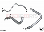 Cooling system - water hoses - BMW Motorrad S 1000 RR 15 (0D40) 2016