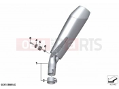 Muffler - BMW Motorrad S 1000 RR 15 (0D40) 2016