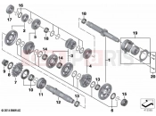 Transmission shafts - BMW Motorrad S 1000 RR 15 (0D40) 2016