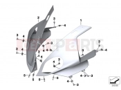 Trim panel, upper part - BMW Motorrad S 1000 RR 15 (0D40) 2016