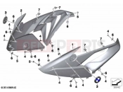 Fairing side section, front - BMW Motorrad S 1000 RR 15 (0D40) 2016