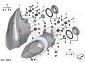 Headlight - BMW Motorrad S 1000 RR 15 (0D40) 2016