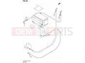 36 - BATTERY (AN400ZAL2 E51) - Suzuki AN400A L2 (2012) Burgman 400 (E19, E24)