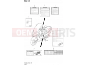 135 - LABEL (AN400ZAL2 E19) - Suzuki AN400A L2 (2012) Burgman 400 (E19, E24)